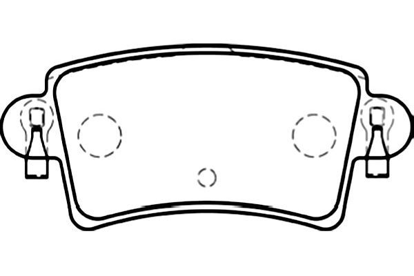KAVO PARTS Комплект тормозных колодок, дисковый тормоз BP-6576